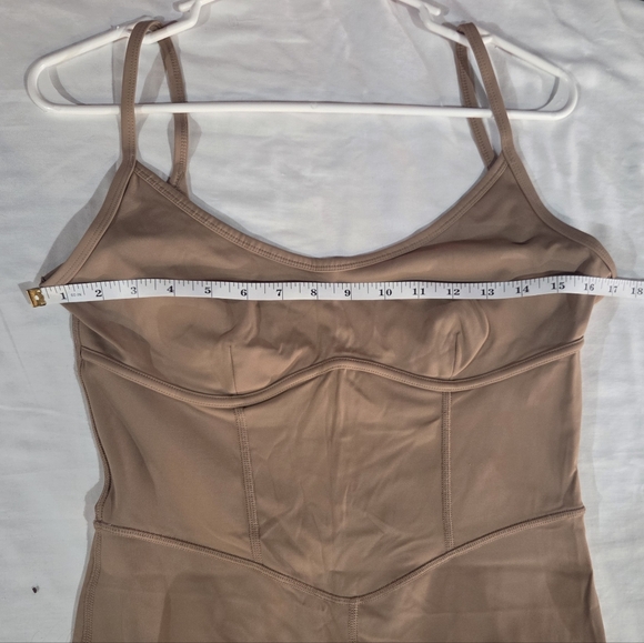 JoyLab Flare Long Bodysuit Slim Fit Light Brown - Picture 6 of 8